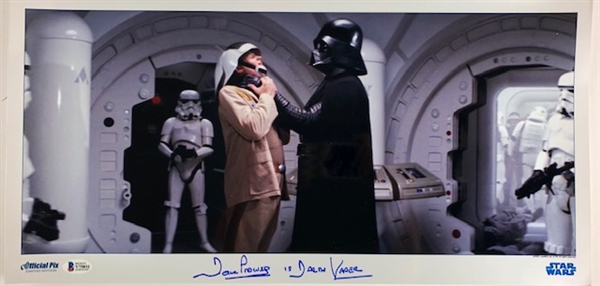 David Prowse Signed 20" x 10" Color Photograph inscribed w/ "is Darth Vadar" (Beckett/BAS)