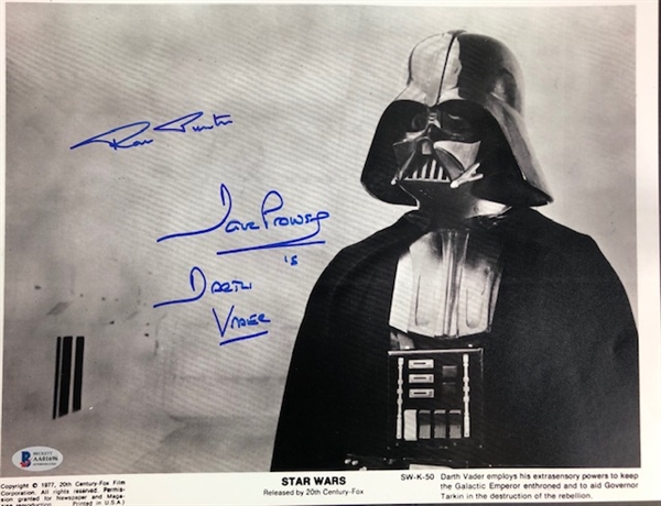 David Prowse & Ron Punter Signed 14" x 11" Photograph w/Inscription (Beckett/BAS)