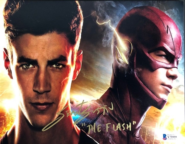 Grant Gustin Signed 10" x 8" Color Photograph, w/ Inscription (Beckett/BAS)