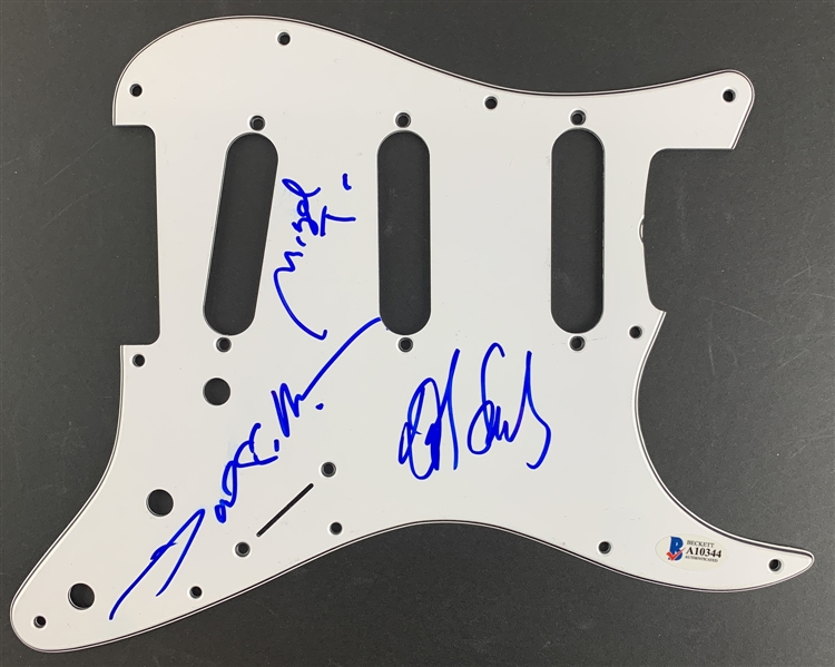 Spinal Tap Group Signed Stratocaster Style Pick Guard w/ All Three Members! (BAS/Beckett Guaranteed)