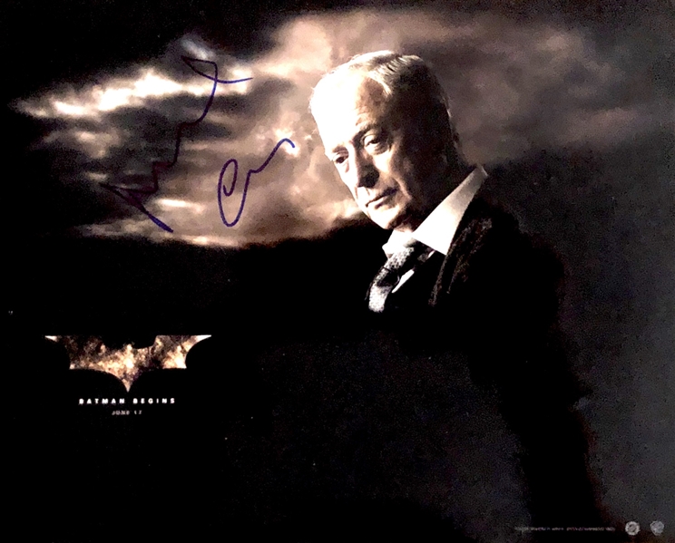 Michael Caine Signed 8" x 10" Color Photo from "Batman Begins" (Beckett/BAS Guaranteed)