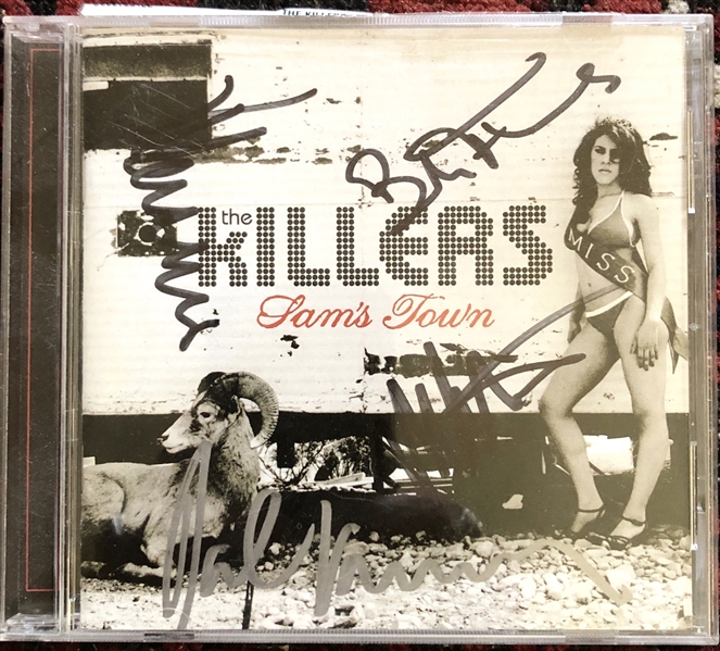 The Killers Group Signed CD Booklet for "Sams Town" Album (Beckett/BAS Guaranteed)