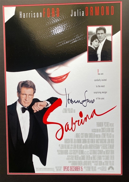 Harrison Ford Superb Signed "Sabrina" Full Sized 27" x 40" Movie Poster (Beckett/BAS Guaranteed)