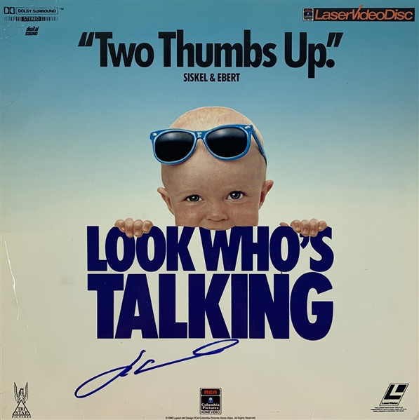John Travolta Signed Laserdisc for "Look Whos Talking" (Beckett/BAS Guaranteed)