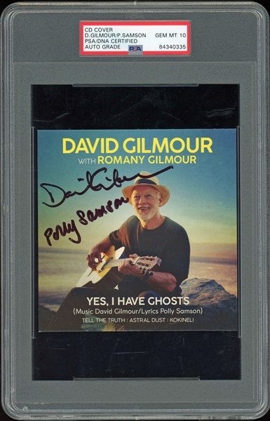 Pink Floyd: David Gilmour Signed "Yes, I Have Ghosts" CD Cover with PSA/DNA Graded GEM MINT 10 Autograph! (PSA/DNA Encpasulated)