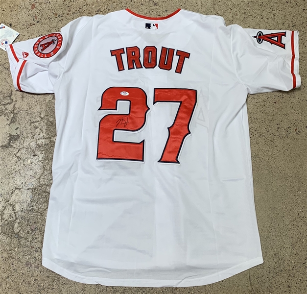 Mike Trout Signed Los Angeles Angels Home Jersey (PSA/DNA)