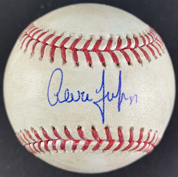 Aaron Judge Game Used & Signed OML Baseball :: 7-3-2019 vs. NYM :: Ball Pitched to Judge (MLB Hologram & PSA/DNA)