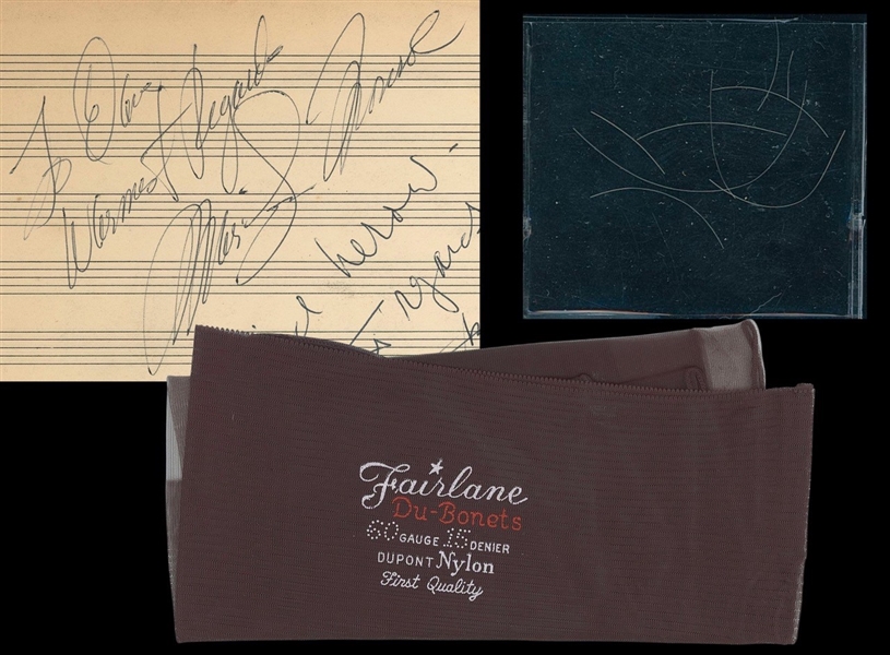 Marilyn Monroe Incredible Collection: Autograph, Hair, and Personal Stocking (Beckett/BAS Guaranteed) (John Reznikoff/University Archives) (Julien’s Auctions) 
