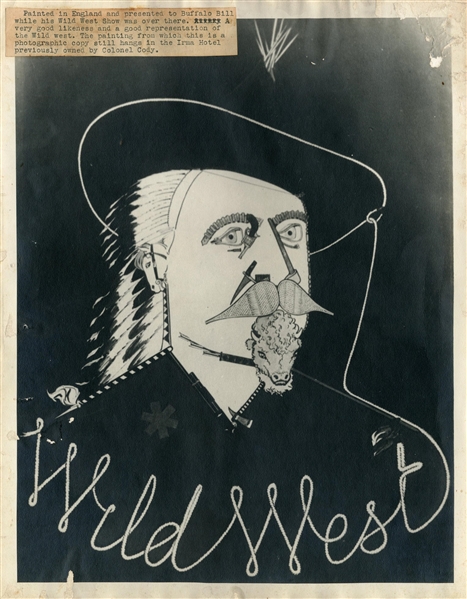 William "Buffalo Bill" Cody Vintage Original Oversized 11” x 14” Abstract Photo (John Reznikoff/University Archives COA)