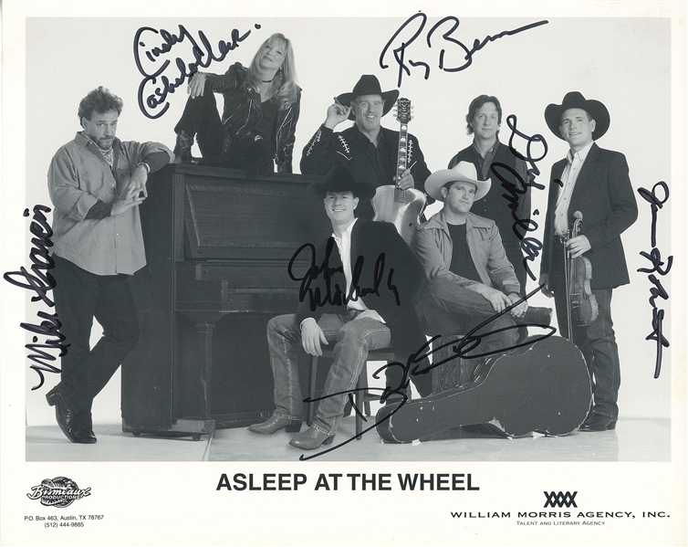 Asleep at the Wheel Group Signed 10” x 8” Promo Photo (7 Sigs) (JSA Auction Letter)