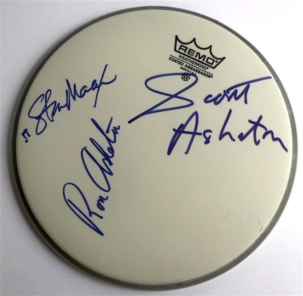 The Stooges Signed Drumhead (3 Sigs) (Beckett/BAS Guaranteed) 