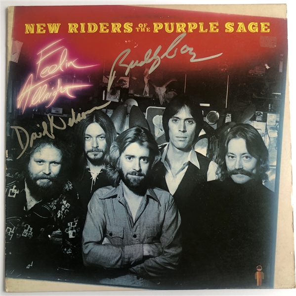 New Riders of The Purple Sage Signed “Feelin’ Allright” (2 Sigs) (Beckett/BAS Guaranteed)
