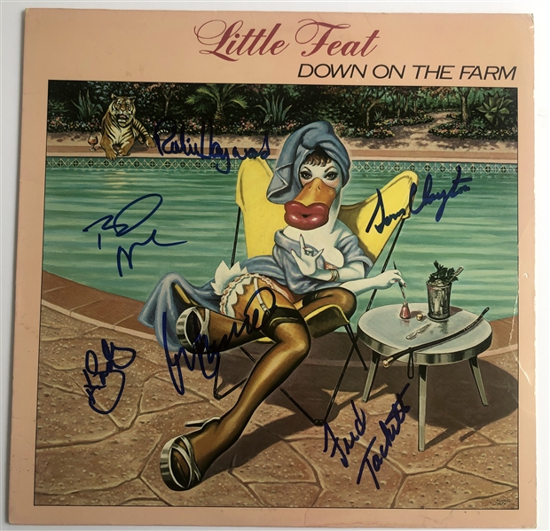 Little Feat Group Signed “Down on the Farm” Album Record (6 Sigs) (Beckett/BAS Guaranteed) 