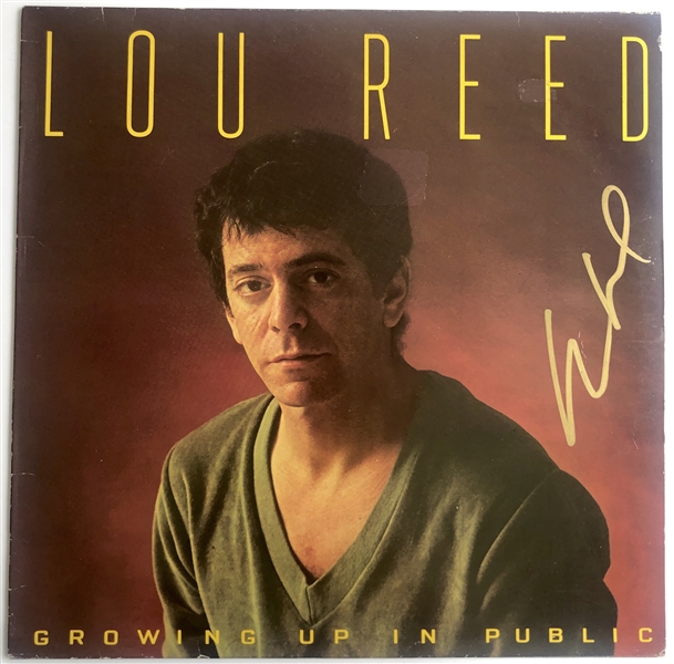 Lou Reed Signed “Growing up in Public” Album Record (Beckett/BAS Guaranteed)