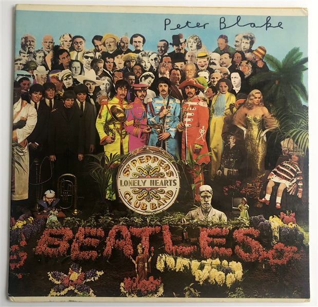 Beatles: Peter Blake Signed “Sgt Peppers” Album Record (Beckett/BAS Guaranteed)