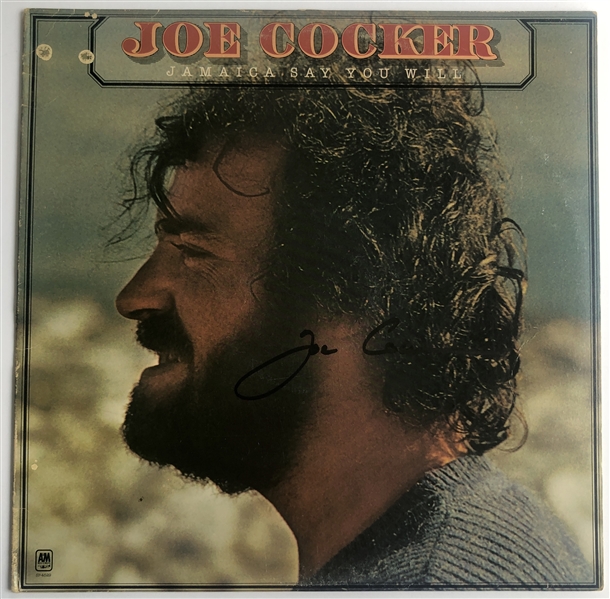 Joe Cocker Signed “Jamaica Say You Will” Album Record (Beckett/BAS Guaranteed).