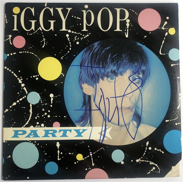 Iggy Pop Signed “Party” Album Record (Beckett/BAS Guaranteed) 