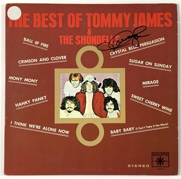 Tommy James & The Shondells Signed “Best of” Album Record (Beckett/BAS Guaranteed)