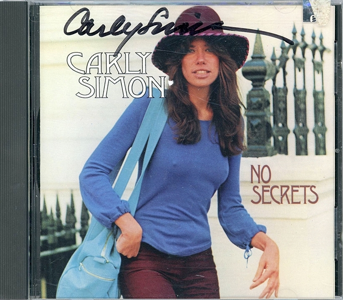 Carly Simon x2 Signed “No Secrets” CD (Beckett/BAS Guaranteed)