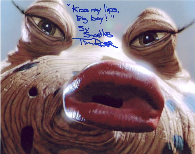 Star Wars: “Sy Snootles” Tim Rose Puppeteer Signed 10” x 8” Photo from “Return of the Jedi” (Beckett/BAS Guaranteed)