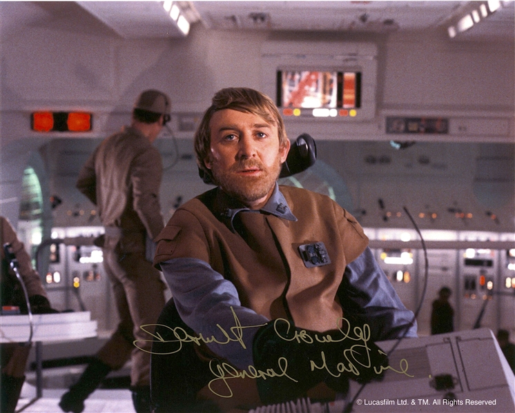 Star Wars: “General Madine” Dermot Crowley Signed 10” x 8” Photo from “Return of the Jedi” (Beckett/BAS Guaranteed)