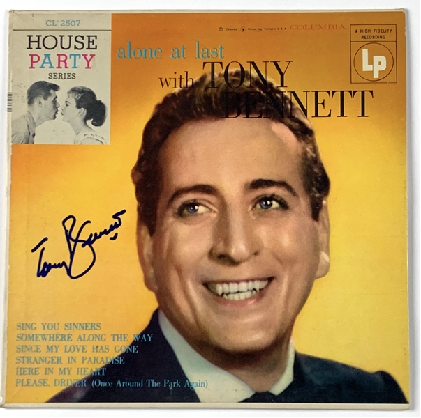 Tony Bennett In-Person Signed “Alone at Last” 10” Record (John Brennan Collection) (Beckett/BAS Guaranteed)