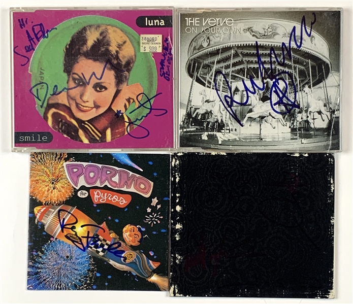 90s Alternative LOT (4) (Porno for Pyros, Luna etc) In-Person Signed CDs (John Brennan Collection) (Beckett/BAS Guaranteed) 