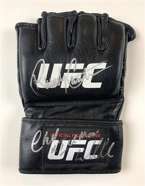 Randy Couture & Chuck Liddell Dual-Signed Official UFC Fight Glove (Beckett/BAS Guaranteed) 