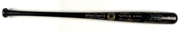 Hall of Fame Triple Crown Winners Signed Yastrzemski & Robinson Baseball Bat (Beckett/BAS Guaranteed) 