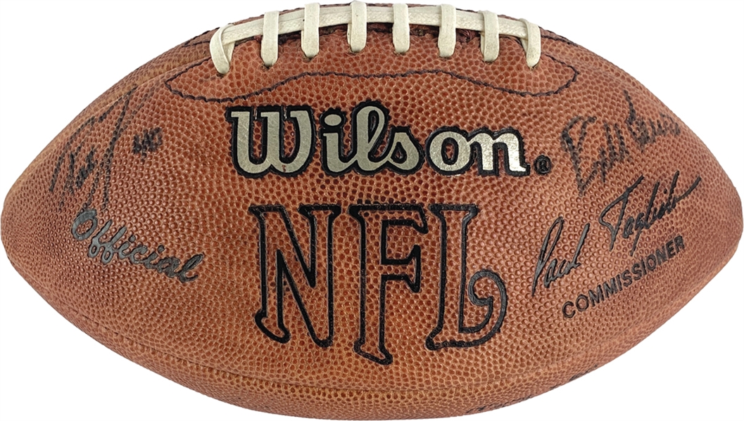 Pat Tillman Signed Arizona Cardinals Team Signed NFL Leather Game Model Football (Beckett/BAS)