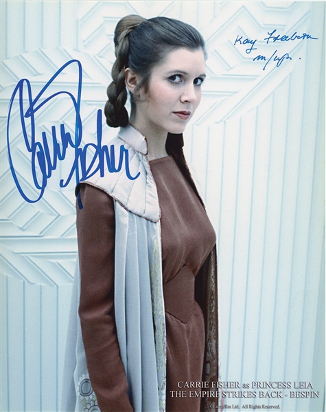 Star Wars: Carrie Fisher Signed 8” x 10” Bespin “Cloud City” Photo from “The Empire Strikes Back” (Beckett/BAS Guaranteed)
