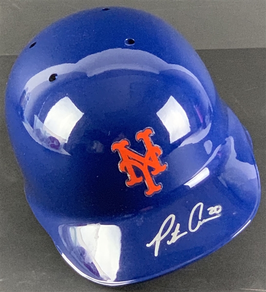 Pete Alonso Signed New York Mets Full Sized Pro Model MLB Batting Helmet (PSA/DNA)