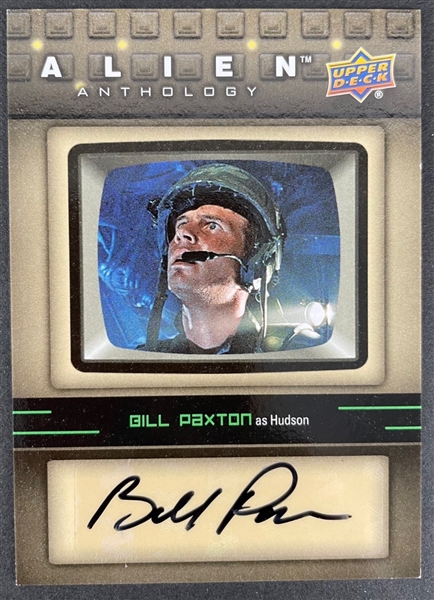 2016 Upper Deck Alien Anthology Autograph Card SA-BP Bill Paxton as Hudson
