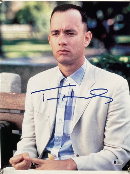 Tom Hanks Signed 11" x 14" Photograph from the movie "Forest Gump" (Beckett/BAS)