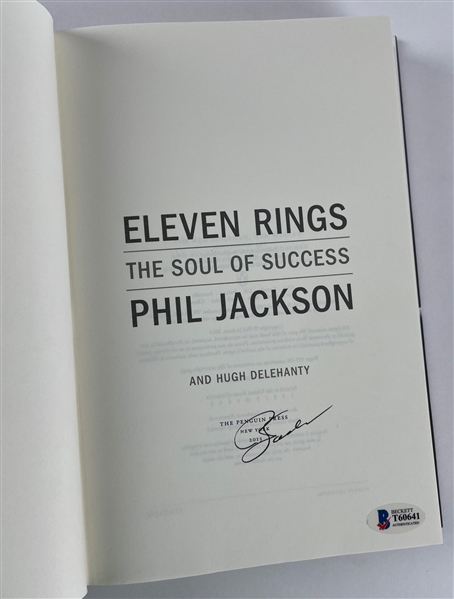 Phil Jackson Signed "Eleven Rings" Hardcover Book (Beckett/BS)