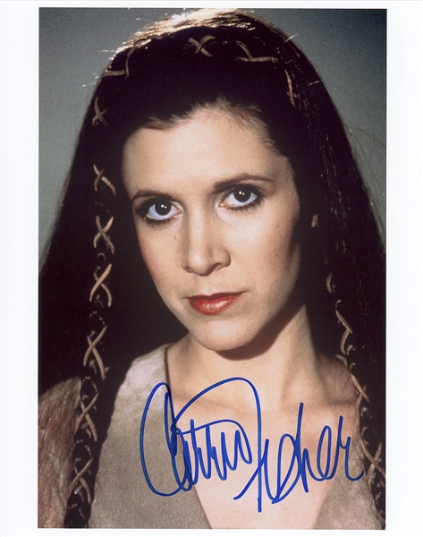 Star Wars: Carrie Fisher Signed 8” x 10” Photo from “Return of the Jedi” (Beckett/BAS Guaranteed)