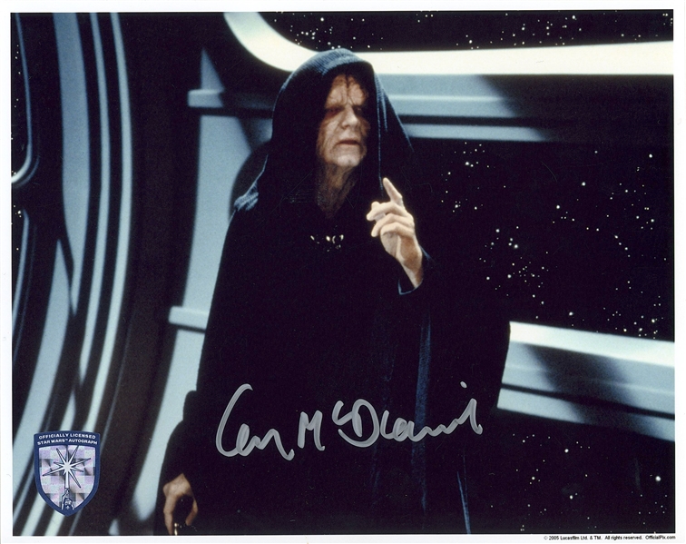 Star Wars: Ian McDiarmid Signed 10” x 8” Photo from “Return of the Jedi” (Beckett/BAS Guaranteed)