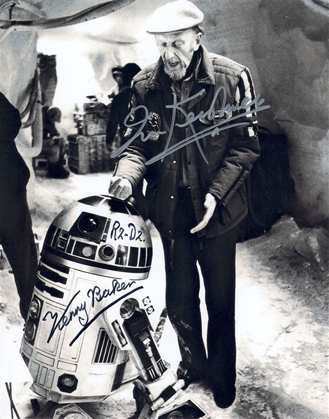 Star Wars: Irvin Kershner & Kenny Baker Dual-Signed 8” x 10” Photo from “The Empire Strikes Back” (Beckett/BAS Guaranteed)