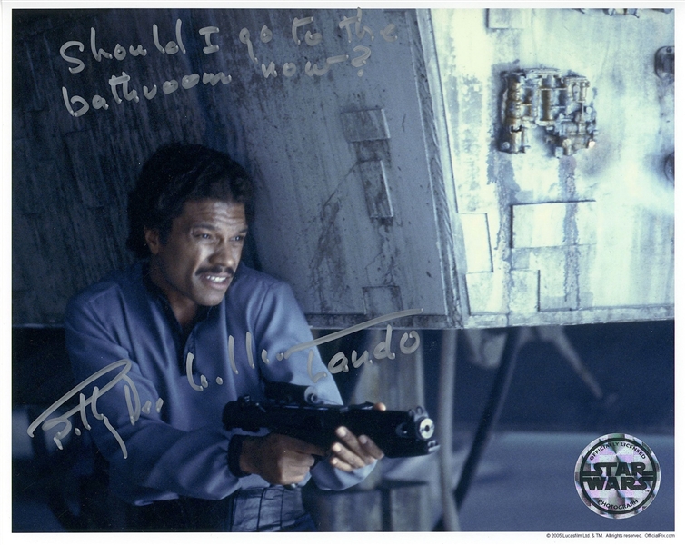 Star Wars: Billy Dee Williams “Lando Calrissian” Signed 10” x 8” Photo from “The Empire Strikes Back” (Beckett/BAS Guaranteed)