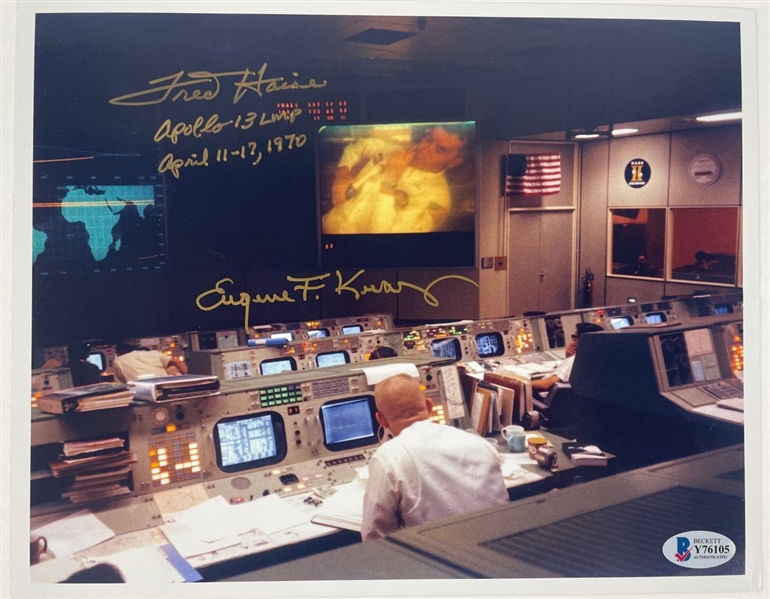 Apollo 13: Fred Haise and Gene Kranz Signed 8" x 10" Photograph (Beckett/BAS)