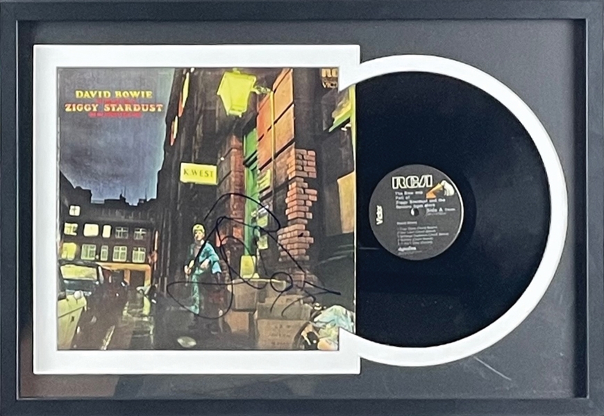 David Bowie Boldly Signed "The Rise & Fall of Ziggy Stardust" Record Album in Custom Framed Display (JSA LOA & Epperson/REAL LOA)