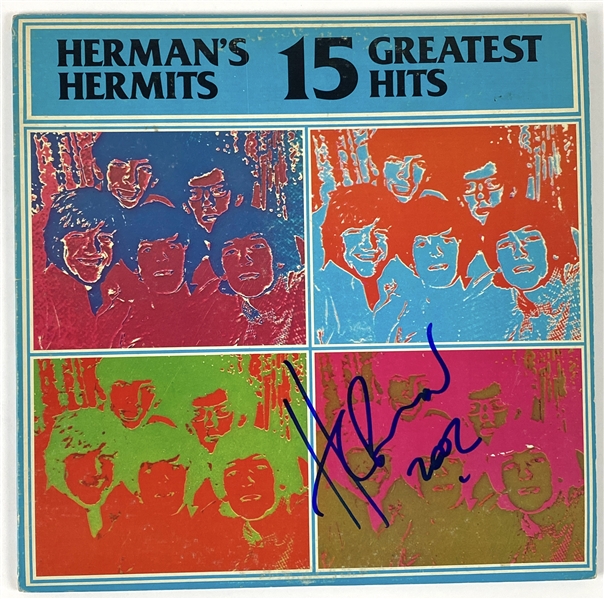 Herman’s Hermits “Peter Noone” In-Person Signed “15 Greatest Hits” Album Record (John Brennan Collection) (JSA Authentication)