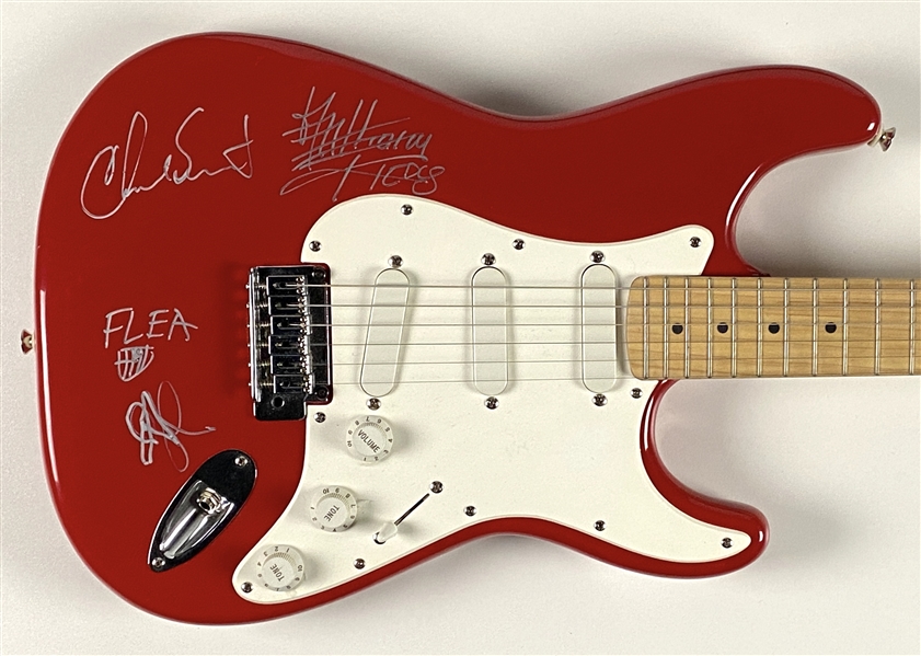 Red Hot Chili Peppers Group Signed Stratocaster-Style Guitar (4 Sigs) (Roger Epperson/REAL Authentication) 