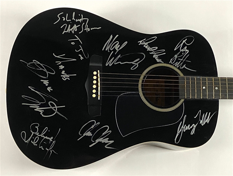 Bruce Springsteen & The E-Street Band Group Signed Acoustic Guitar (8 Sigs) (Epperson/REAL LOA)