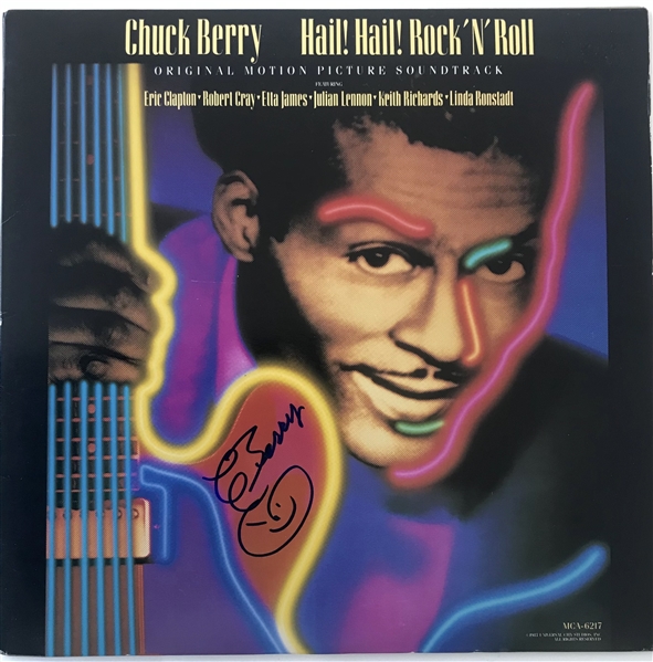 Chuck Berry Signed “Hail! Hail! Rock N’ Roll” Soundtrack Record Album (Third Party Guaranteed) 