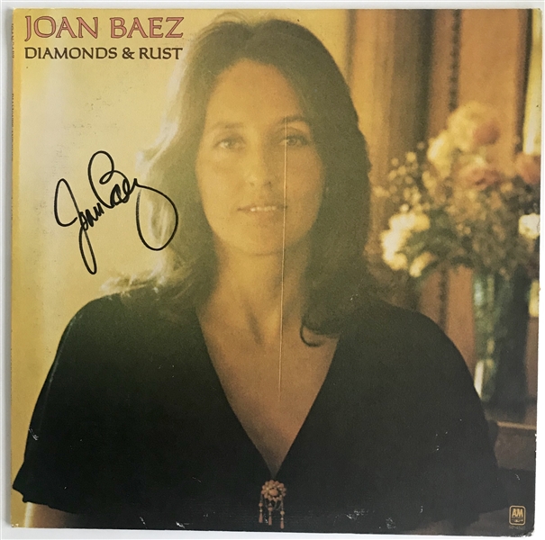Joan Baez Signed “Diamonds & Rust” Record Album (Beckett/BAS Guaranteed) 