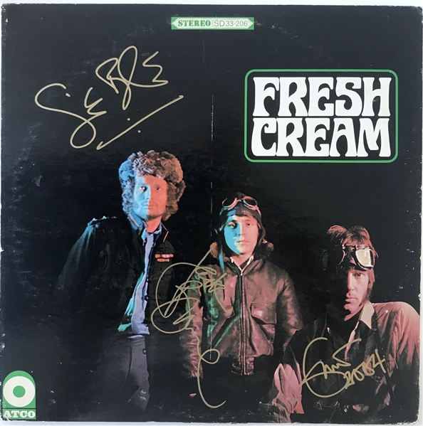 Cream Group Signed “Fresh Cream” Album Record (3 Sigs) (Epperson/REAL LOA) 