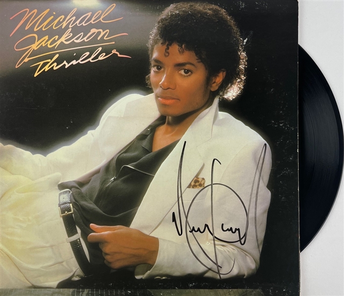 Michael Jackson Signed "Thriller" Album Cover w/ Vinyl (Epperson/REAL LOA)
