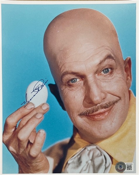 Vincent Price Signed 8" x 10" Photo as Egghead from Batman (Beckett/BAS)