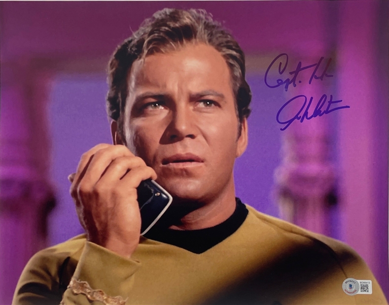 Star Trek: William Shatner Signed 11" x 14" Photo (BAS COA) (Steve Grad Autograph Collection)